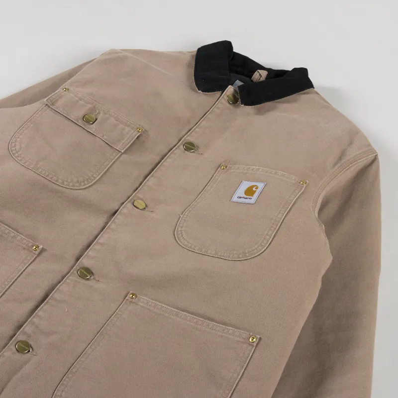 Carhartt WIP OG Chore Coat Peanut Black-3
