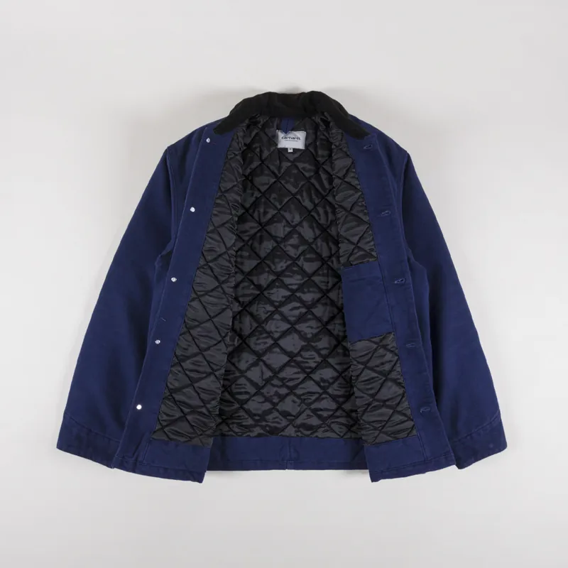 Carhartt WIP OG Chore Coat Air Force Blue Black-1