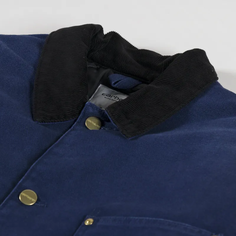Carhartt WIP OG Chore Coat Air Force Blue Black-6