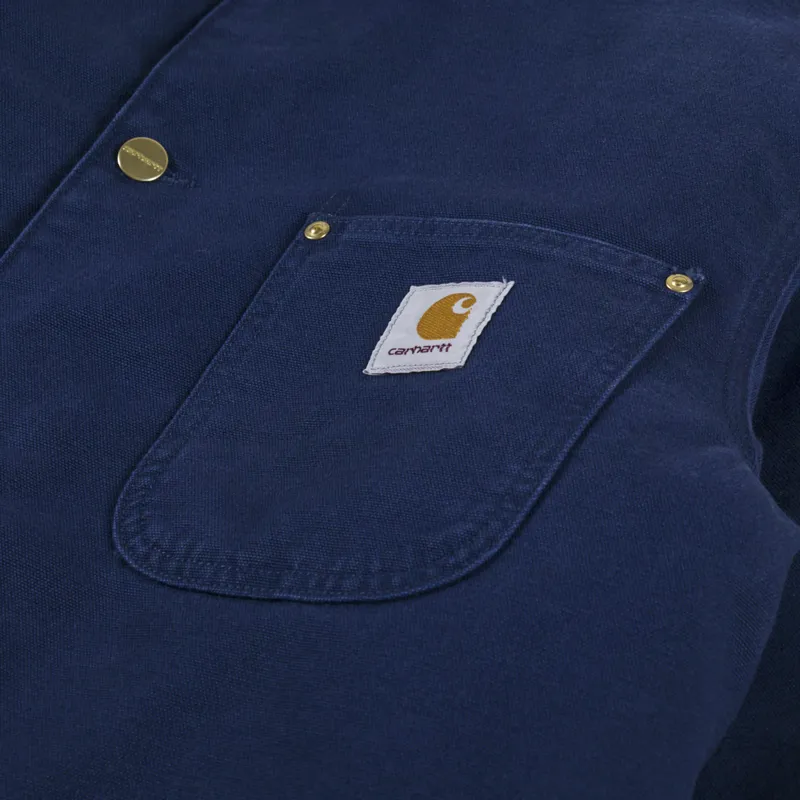 Carhartt WIP OG Chore Coat Air Force Blue Black-7