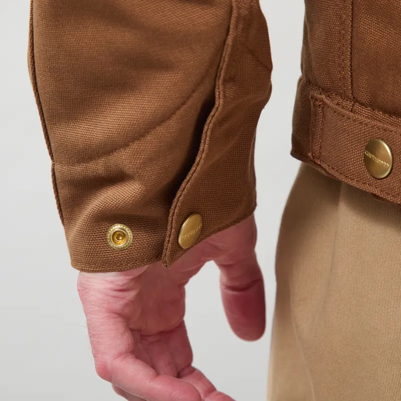 Carhartt WIP OG Detroit Jacket WIP H Brown Tobacco Rigid-8