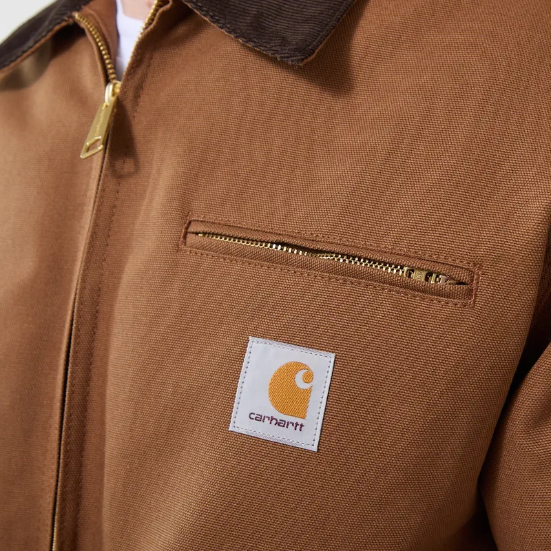 Carhartt WIP OG Detroit Jacket WIP H Brown Tobacco Rigid-5