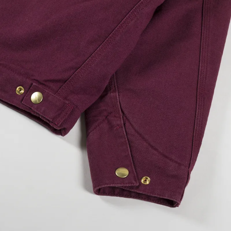 Carhartt WIP OG Detroit Jacket Malbec Black-12