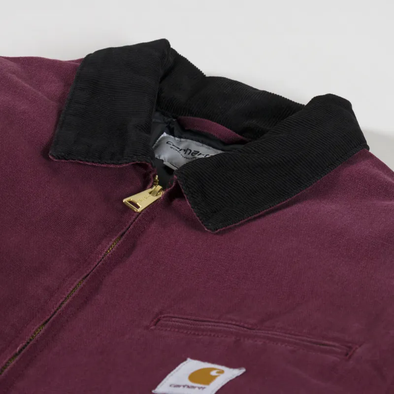 Carhartt WIP OG Detroit Jacket Malbec Black-6