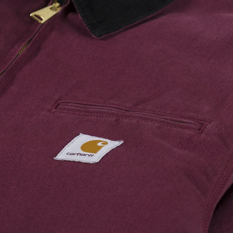Carhartt WIP OG Detroit Jacket Malbec Black-7
