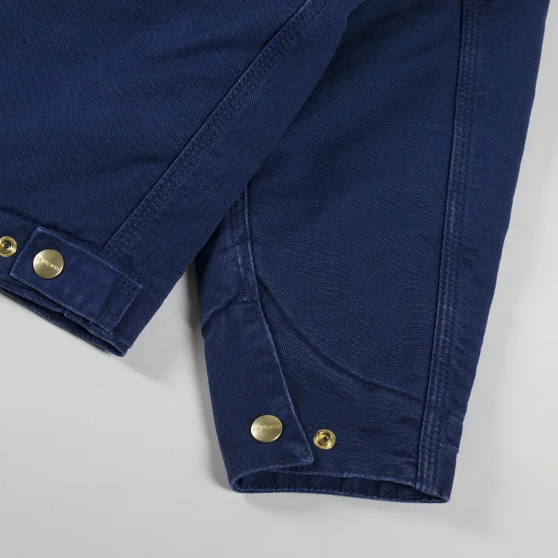 Carhartt WIP OG Detroit Jacket Air Force Blue Black-12