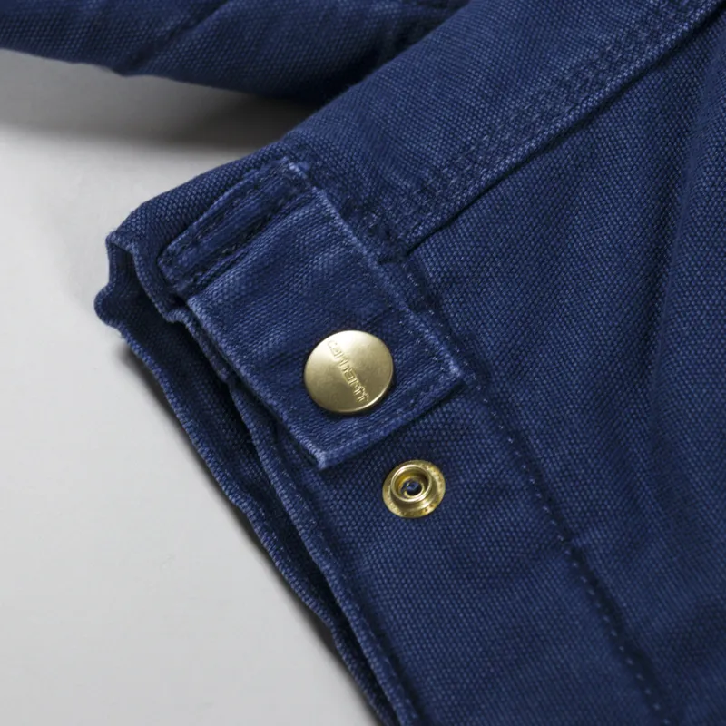 Carhartt WIP OG Detroit Jacket Air Force Blue Black-10