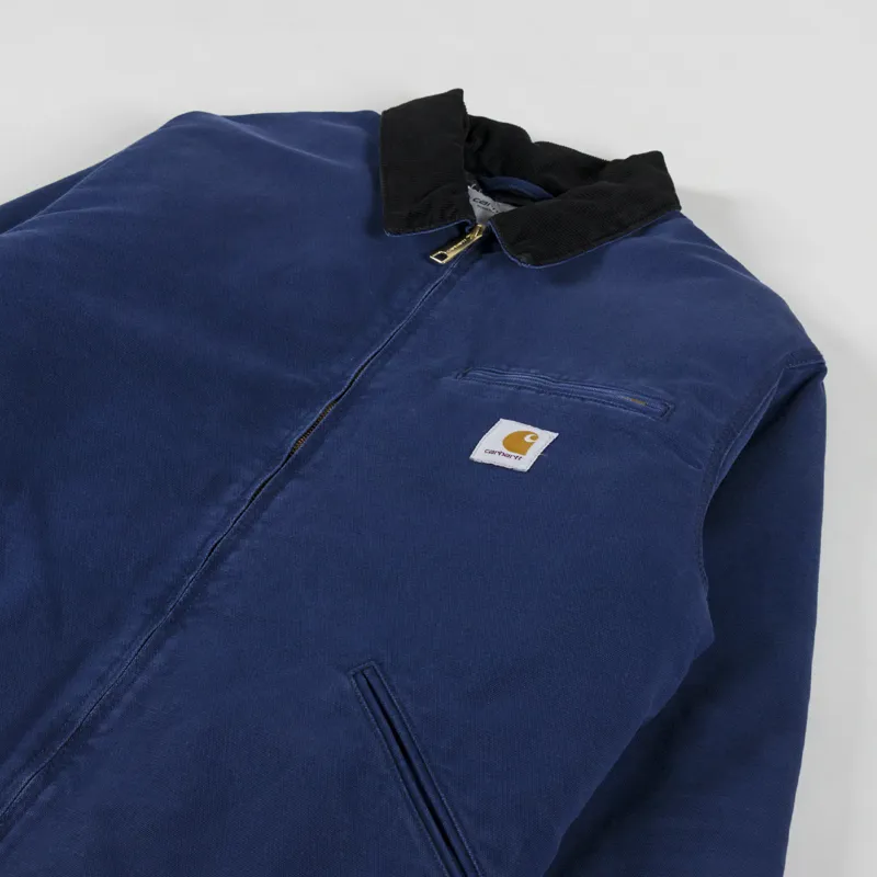 Carhartt WIP OG Detroit Jacket Air Force Blue Black-3