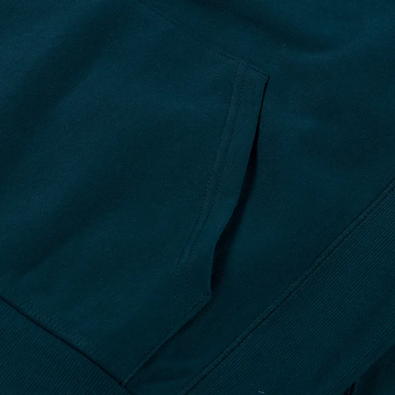 Carhartt WIP Hooded American Script Sweat Deep Lagoon-5