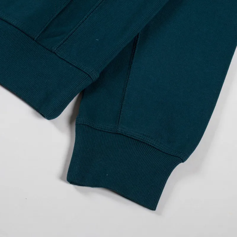 Carhartt WIP Hooded American Script Sweat Deep Lagoon-6
