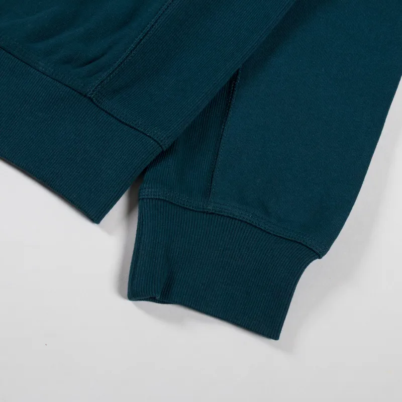 Carhartt WIP Hooded American Script Sweat Deep Lagoon-7