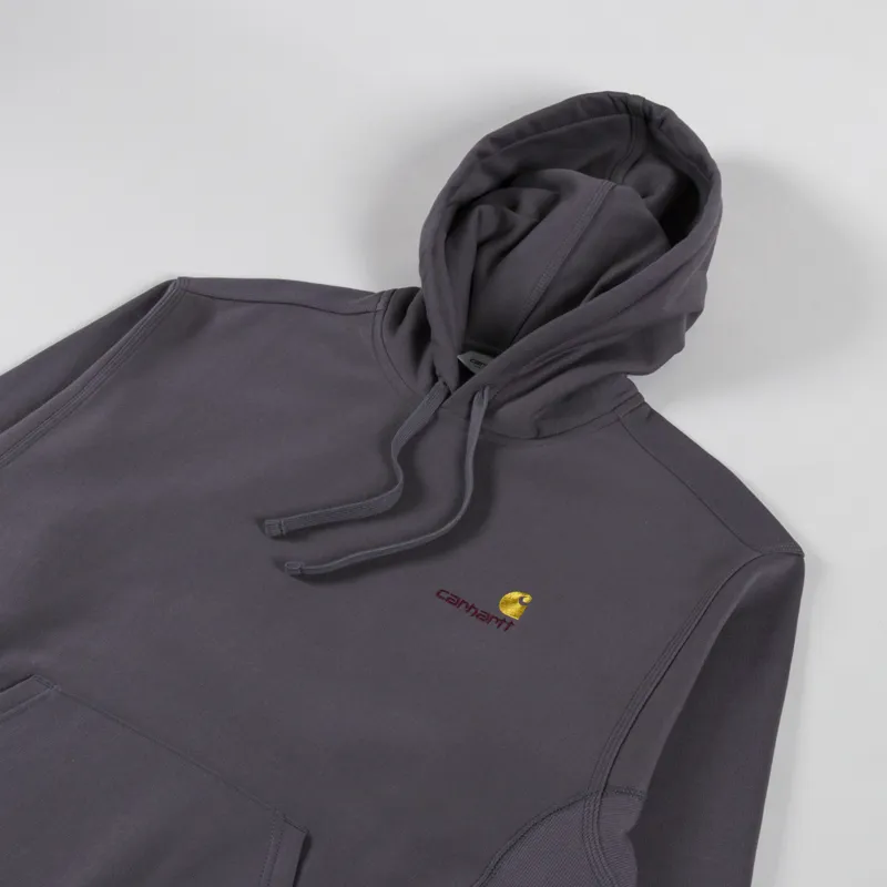 Carhartt WIP Hooded American Script Sweatshirt Porphyry-2