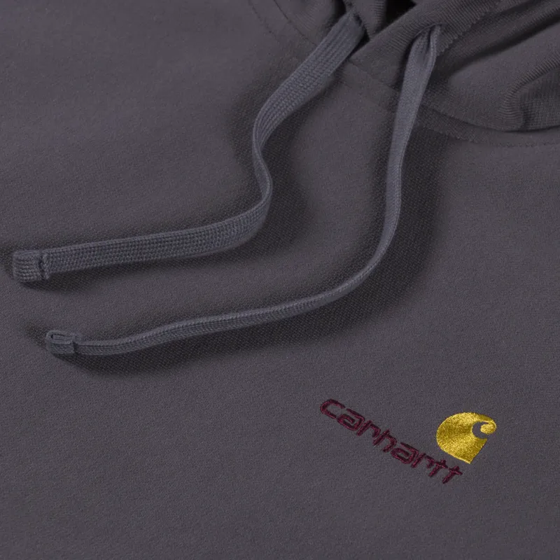 Carhartt WIP Hooded American Script Sweatshirt Porphyry-5