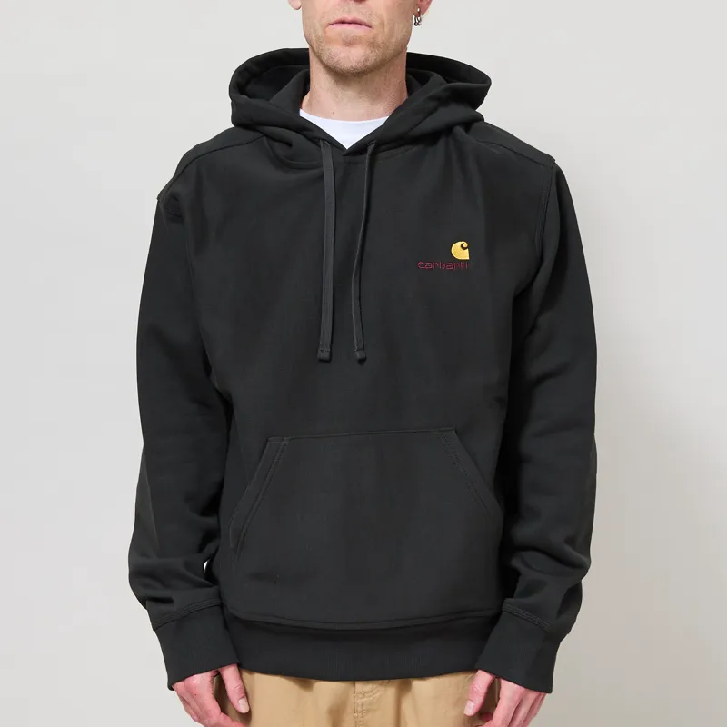 Carhartt WIP Hooded American Script Sweat Raven