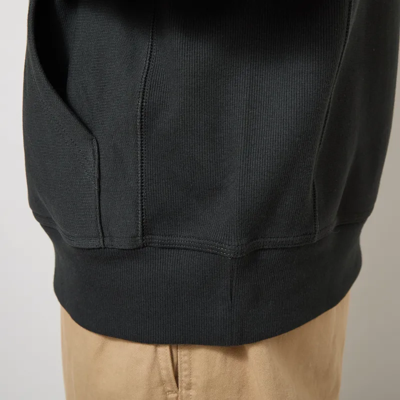 Carhartt WIP Hooded American Script Sweat Raven-6