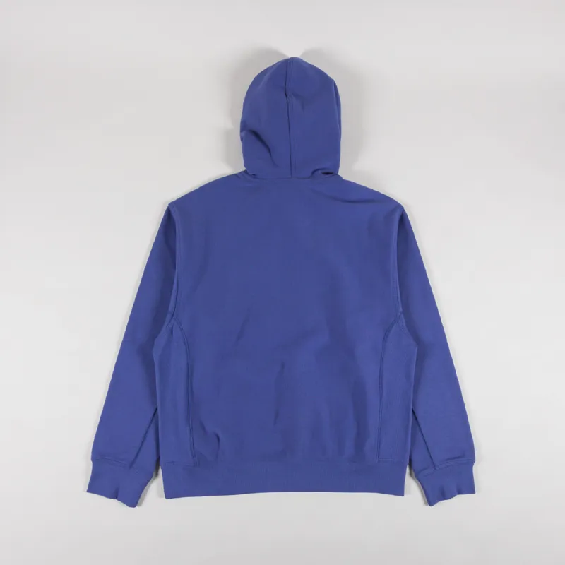Carhartt WIP Hooded American Script Sweat Blue Iris-1