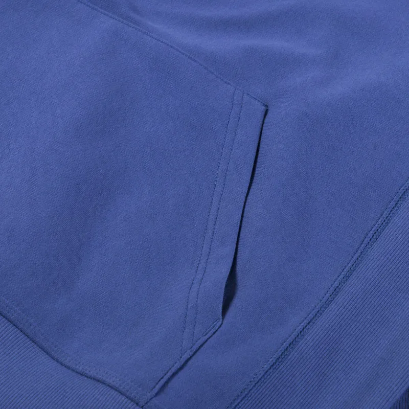 Carhartt WIP Hooded American Script Sweat Blue Iris-5