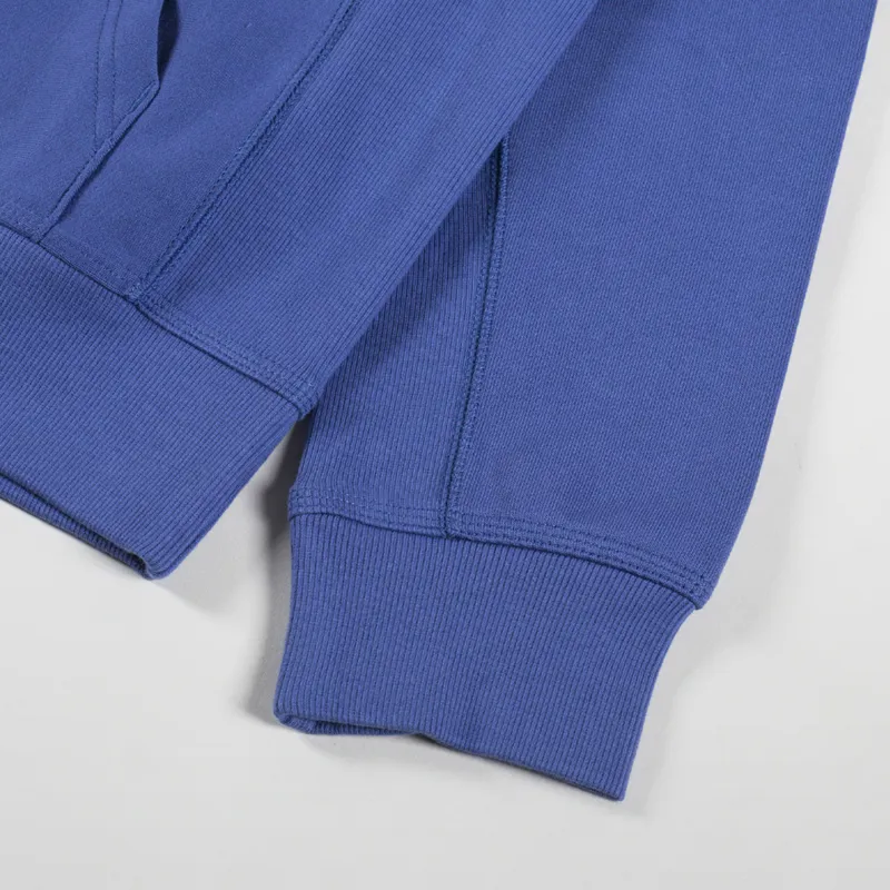 Carhartt WIP Hooded American Script Sweat Blue Iris-6