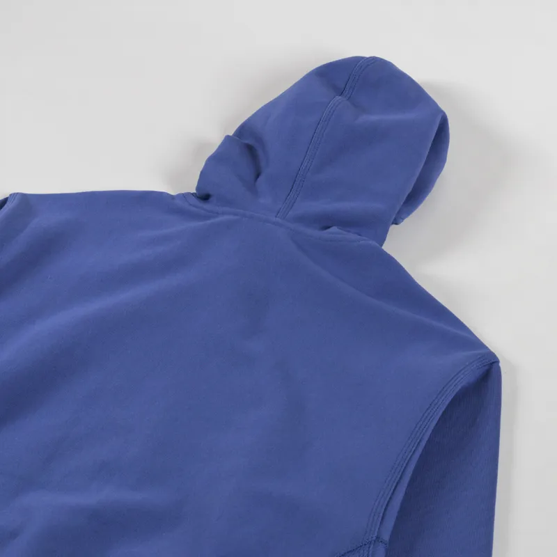 Carhartt WIP Hooded American Script Sweat Blue Iris-3