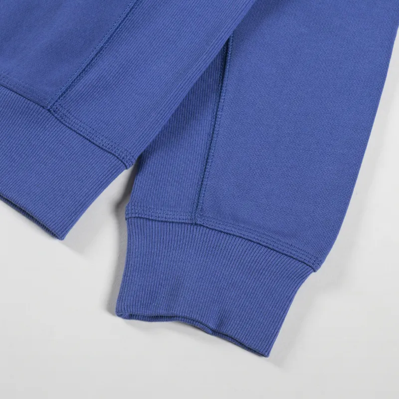 Carhartt WIP Hooded American Script Sweat Blue Iris-7