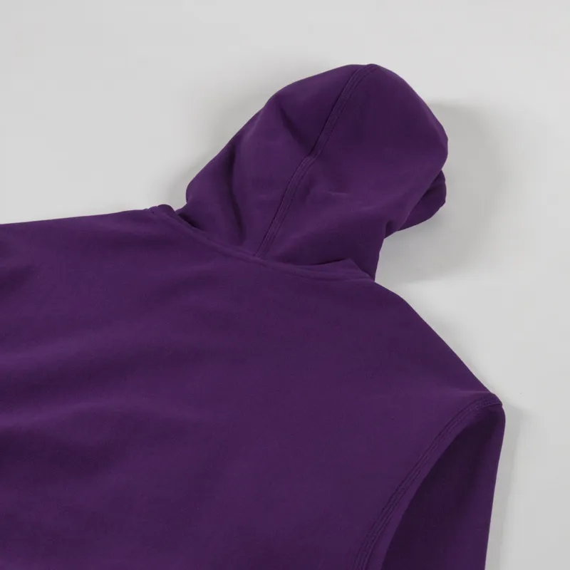 Carhartt WIP Hooded American Script Sweat Huckleberry-3