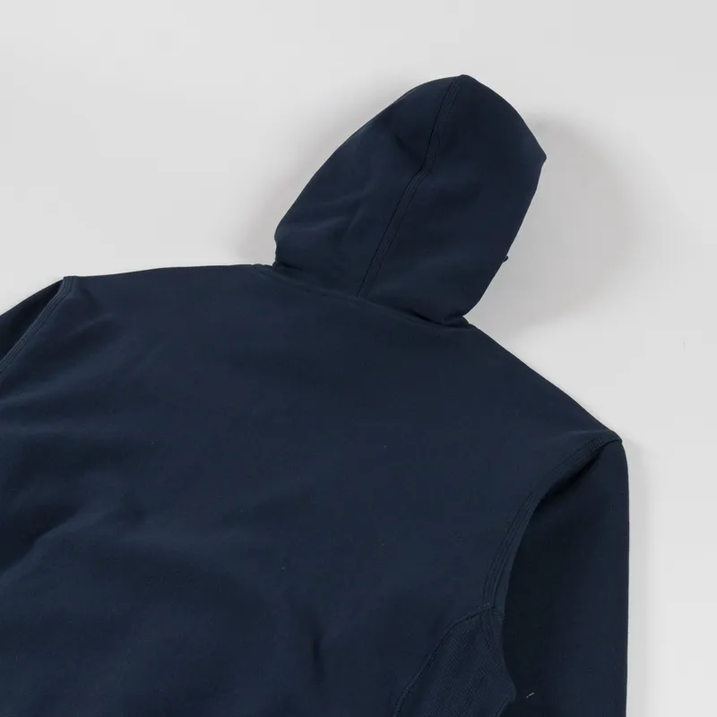 Carhartt WIP Hooded American Script Sweat Deep Night-3