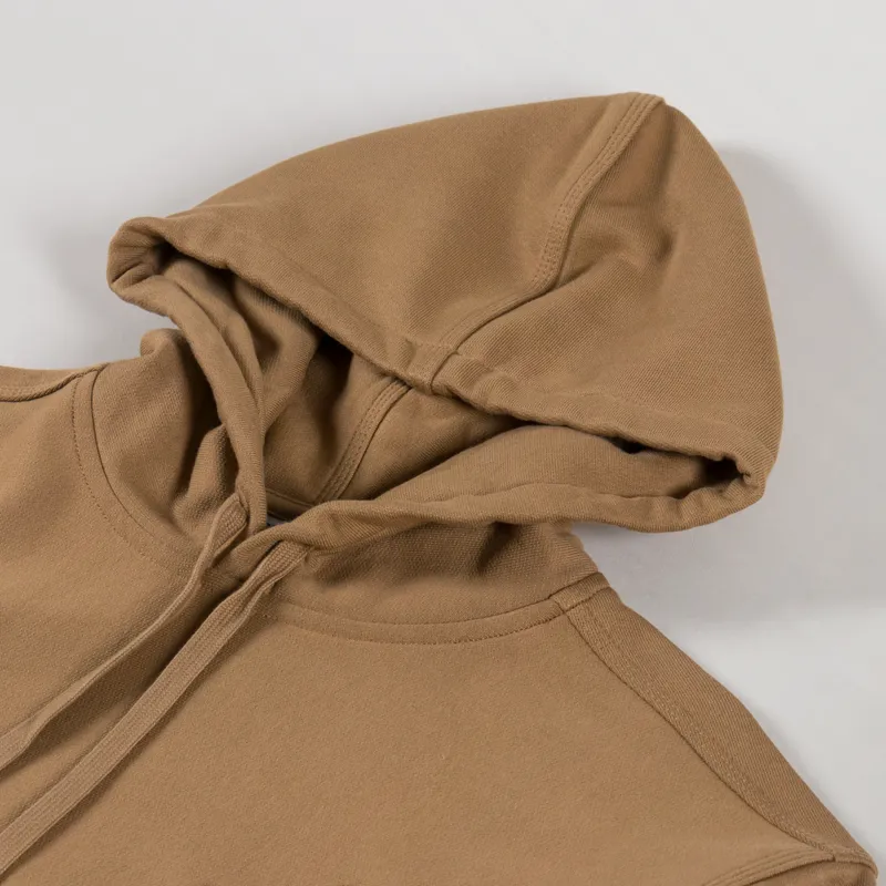 Carhartt WIP Hooded American Script Sweat Peanut-4