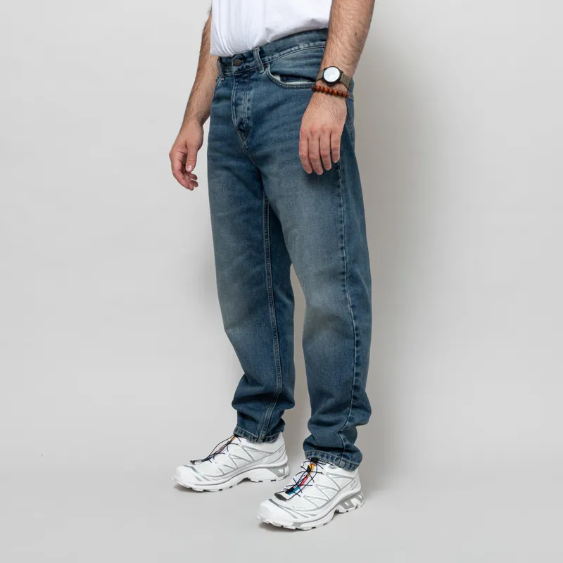 Carhartt WIP Newel Pant Blue Dark Used Wash Maitland Denim-1