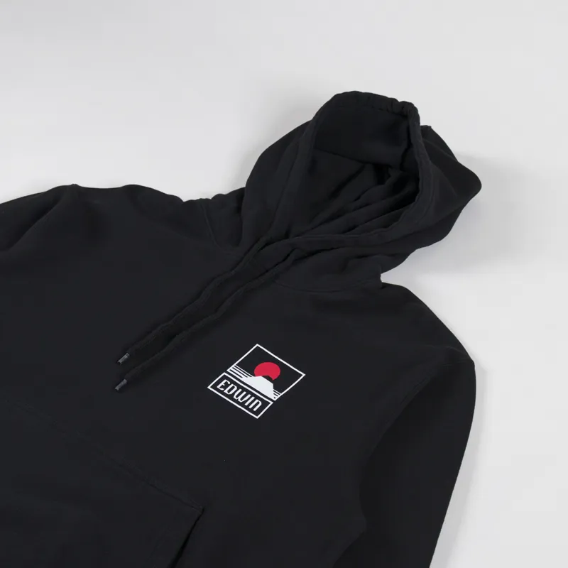 Edwin Sunset On Mt Fuji Hoodie Black-2