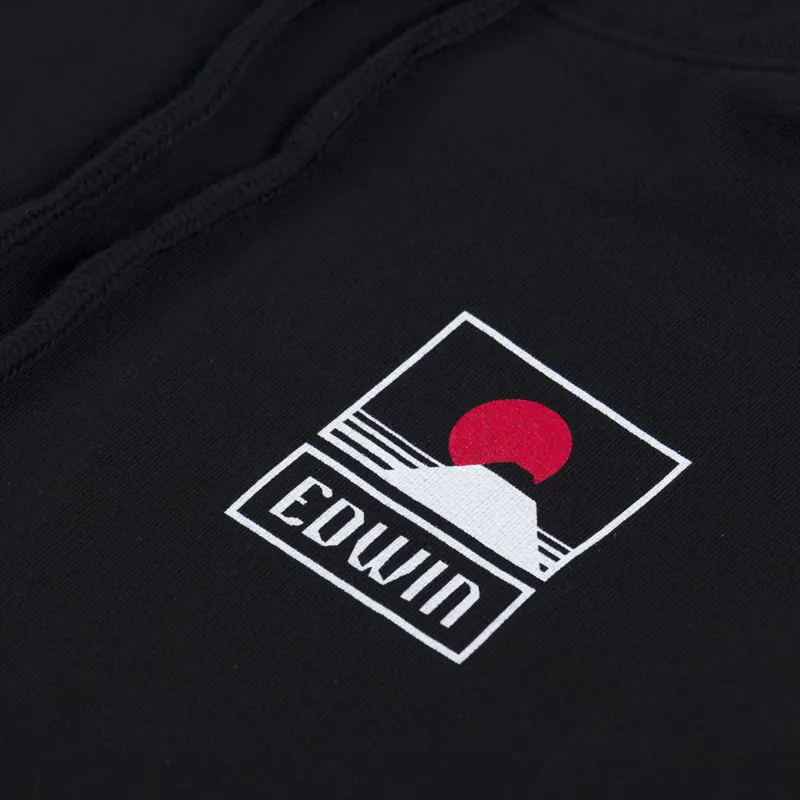 Edwin Sunset On Mt Fuji Hoodie Black-4