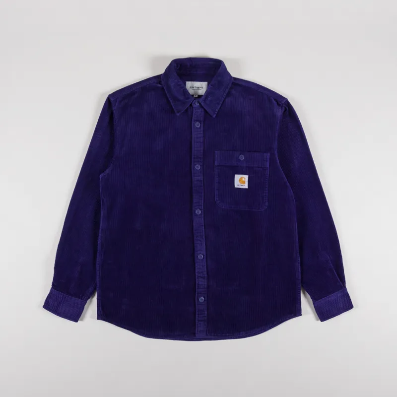 Carhartt WIP Long Sleeve Flint Shirt Aura