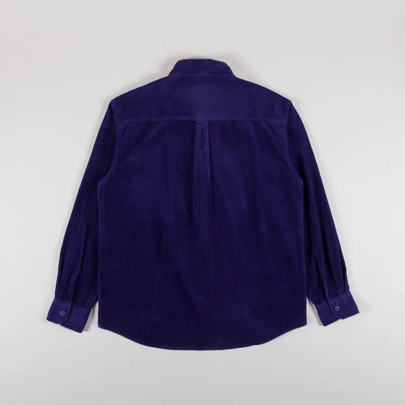 Carhartt WIP Long Sleeve Flint Shirt Aura-1