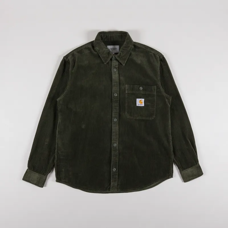 Carhartt WIP Long Sleeve Flint Shirt Office Green