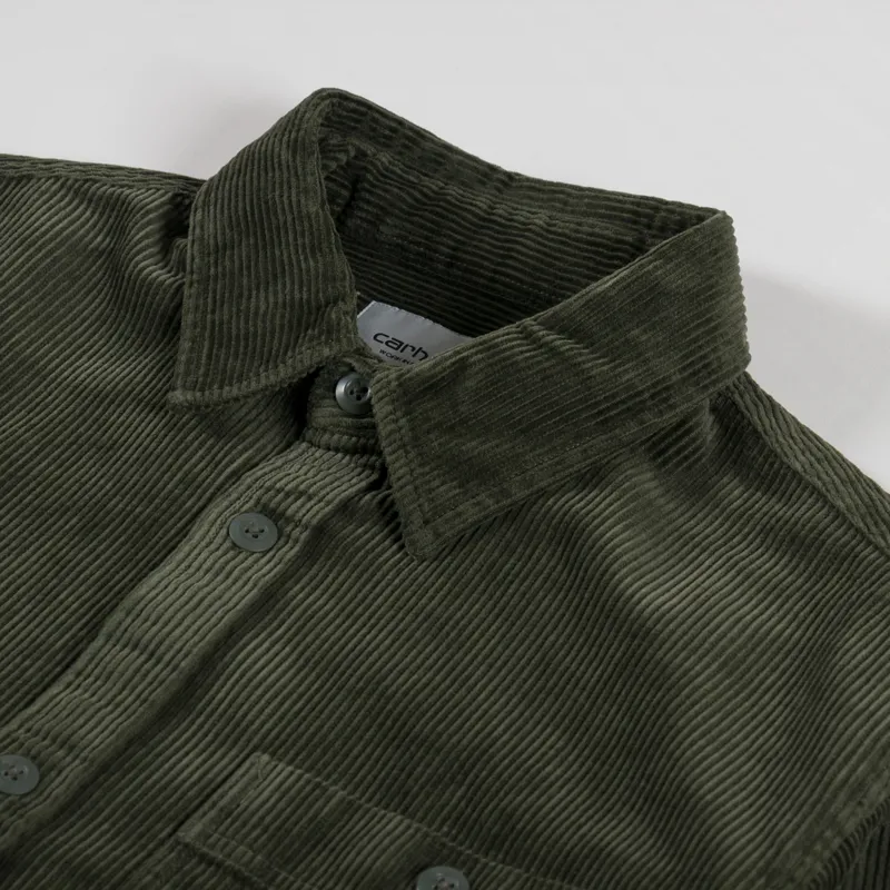 Carhartt WIP Long Sleeve Flint Shirt Office Green-7