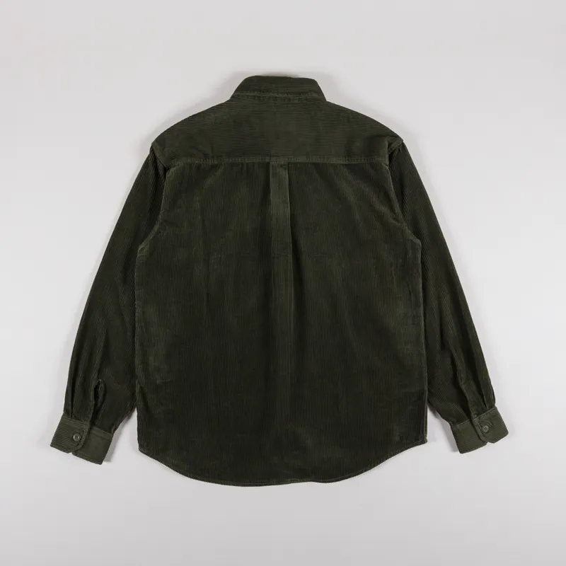 Carhartt WIP Long Sleeve Flint Shirt Office Green-1