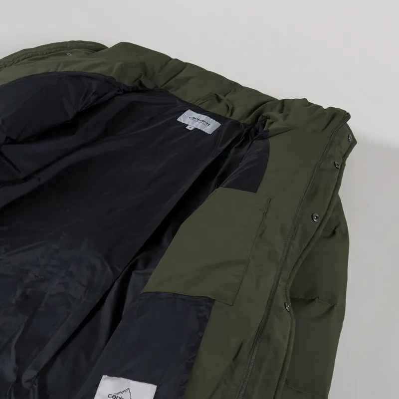 Carhartt WIP Danville Down Jacket Office Green White-4