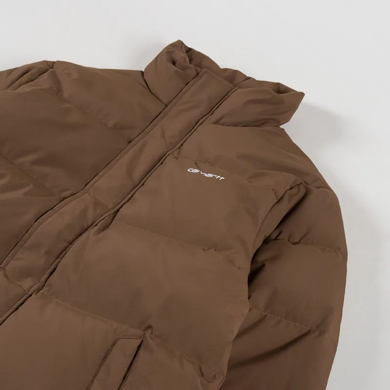 Carhartt WIP Danville Down Jacket Chocolate White-3