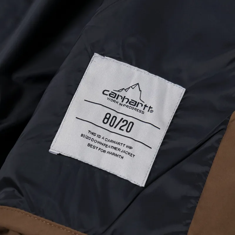 Carhartt WIP Danville Down Jacket Chocolate White-8