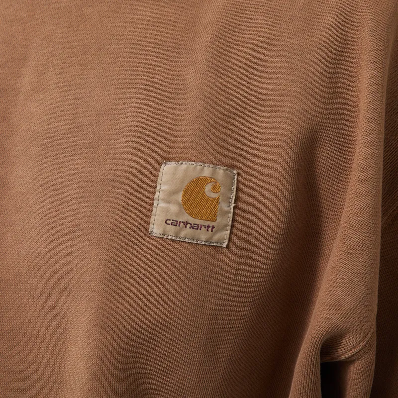 Carhartt WIP Vista Sweatshirt WIP H Brown Garment Dyed-4