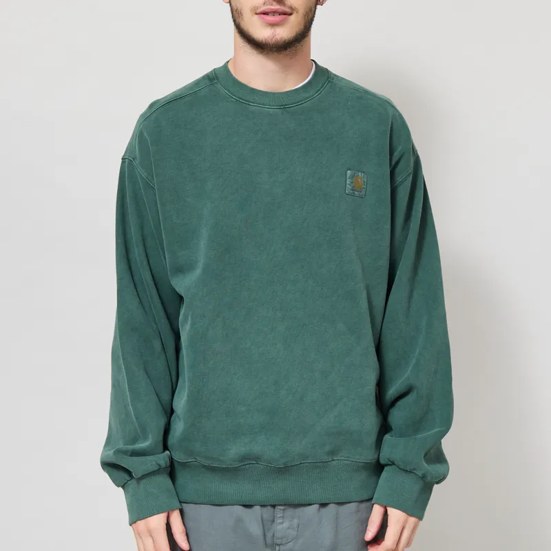 Carhartt WIP Vista Sweatshirt Dark Scarab Garment Dyed