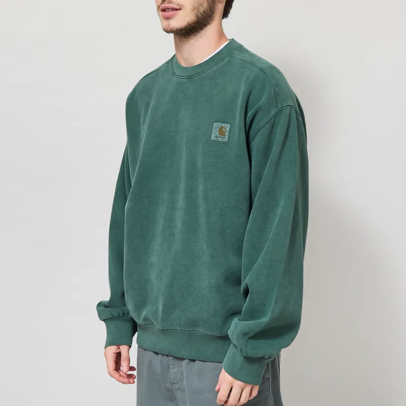 Carhartt WIP Vista Sweatshirt Dark Scarab Garment Dyed-1