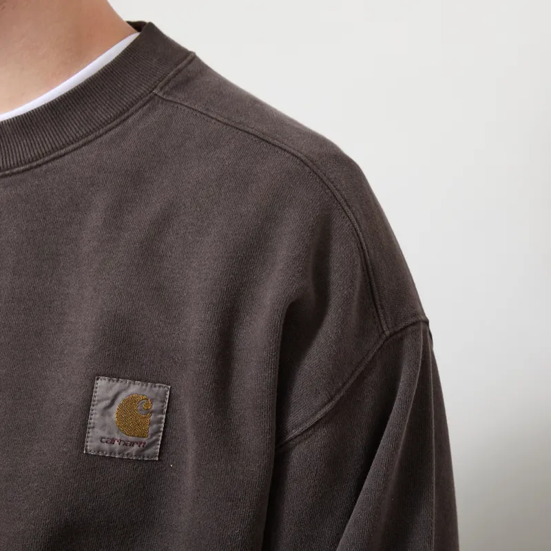 Carhartt WIP Vista Sweatshirt Tobacco Garment Dyed-4