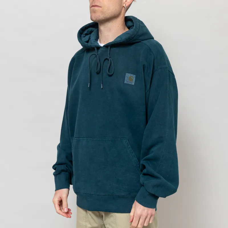 Carhartt WIP Hooded Vista Sweat Deep Lagoon-1
