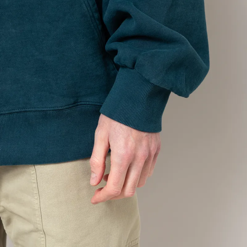 Carhartt WIP Hooded Vista Sweat Deep Lagoon-10