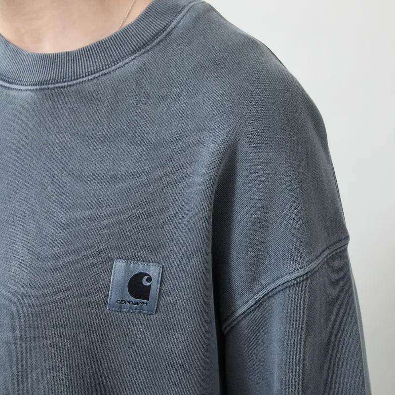 Carhartt WIP Womens Nelson Sweatshirt Styx Garment Dyed-4