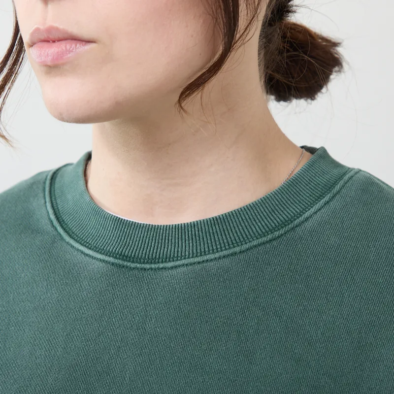 Carhartt WIP Womens Nelson Sweatshirt Dark Scarab Garment Dyed-3