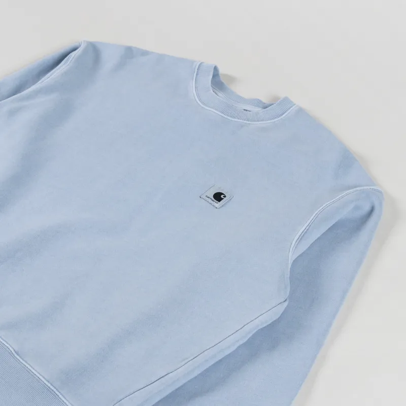 Carhartt WIP Womens Nelson Sweatshirt Dusty Ice-2