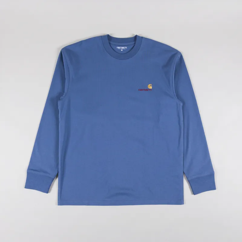 Carhartt WIP Long Sleeve American Script T Shirt Sorrent
