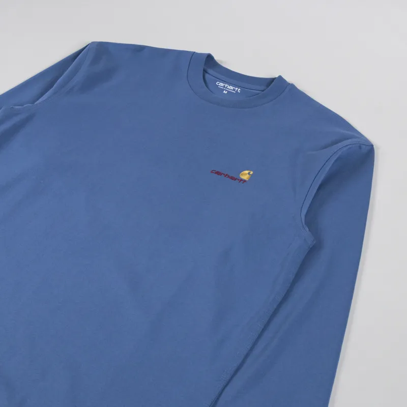 Carhartt WIP Long Sleeve American Script T Shirt Sorrent-1