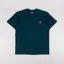 Carhartt WIP American Script T Shirt Deep Lagoon